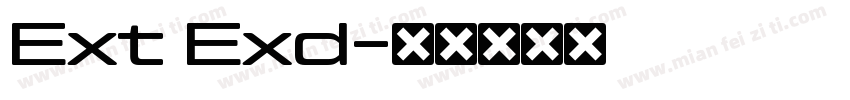 Ext Exd字体转换